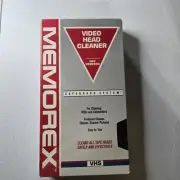 Video Head Cleaner MEMOREX 3016-1010 VHS Dry For VCR & Camcorder New Sealed