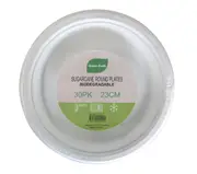 600pk BULK of Sugarcane Round Plates 23cm