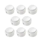 Momentary Game Push Button Switches Game Small Button 30mm/White/8 Pcs