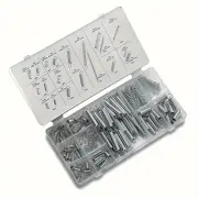 200pcs Spring Tool Kit with Compression Extension Springs Portable Steel Springs Assortment with Storage Case for DIY Cr