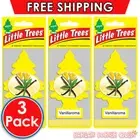 3 x Little Trees Air Freshener Vanillaroma Freshens Car Truck Taxi Home Office