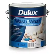 Dulux 4L Interior Paint Washu0026Wear Matt Deep