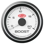SAAS boost gauge 2" white 0-20psi for Mitsubishi Triton MQ 4N15 2.4 DI
