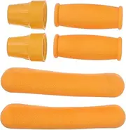 HAMPPLIES 6Pcs Crutch Pads for Armpits and Hand Grips Non Slip Foam Padding for Crutch Handle and Underarm Durable Replacement Accessories for Walking Sticks Easy Installation