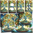 MEXICAN TALAVERA TREE OF LIFE LIGHT SWITCH OUTLET WALL PLATE ROOM ART HOME DECOR
