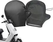 ATV Handlebar Mitts | Motorcycle Grip Muffs - Oxford Waterproof Protective Anti-Slip Sun-Proof Ventilation Cover for Scooter ATV