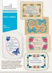 Quilt Labels Anita Goodesign Embroidery Machine Design CD