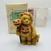 CHERISHED TEDDIES Bear VTG 1994 NIB Breanna Pumpkin Patch Pals Halloween 617180