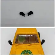 GP44 - Greenhills Black Wing Mirror Pair for Scalextric Datsun 4x4-1.32 Scale - NEW