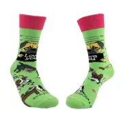 Bad and Guilty Dog Women's Crew Socks Size 9-11 Sock Panda Novelty Fashion New