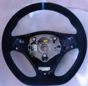 BMW OEM E90 E92 E93 M3 E82 M Performance Steering Wheel Alcantara Blue Stripe (for: BMW)