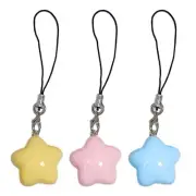 Plastic/Resin Star Phone Chain Strap Anti-lost Phone Lanyard Rope for Girls Bag