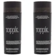 2 Pack Toppik Hair Building Fibers Dark Brown 27.5 G / 0.97 Oz Hair Care light brown