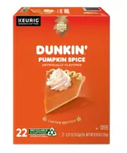 Dunkin Pumpkin spice limited edition 22 Keurig K-Cup Pods
