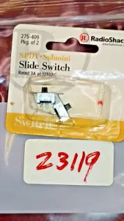 RadioShack 275-409 SPDT Submini Slide Switch 3A, 125V (2 IN PACKAGE)