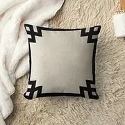 Black White Double Side Cushion Cover 1PC Soft Throw Pillow Cover Cushion Case Pillowcase for Sofa Bedroom Livingroom Superior Quality Machine Washable Outdoo