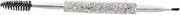 VICASKY Rhinestone Eyebrow Brush Comb: Dual-ended Design with Angled Flat Head Eyelash Brush for Eyebrow Shaping and Mascara Application