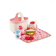 Hape Toddler Picnic Basket Playset Pretend Play Kids/Toddler Activity Toy 18m+