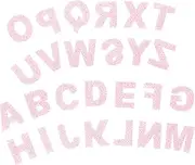HAWILLOSCH 1 Set Alphabet Rhinestone Embroidery Patches Applique Stickers for Clothing Sewn Decor and Unique Patch for Repairing Garments