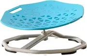 Qianly Kids Swivel Chair Rotating Seat, Stable Frame Wobble Chair, Sensory Toy for Children Improve Balance Airsickness Carsickness, Blue