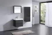 Licorice Color 750mm Wall Hung Vanity with Ceramic Top