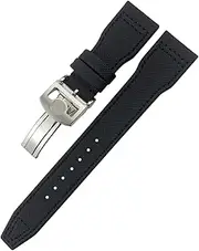 [XNWKF] For IWC Le Petit Prince Big Pilot IW3777 Black Sport Fiber Canvas Watch Strap 20mm 21mm 22mm Nylon Leather Watchband