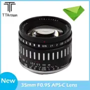TTArtisan 35mm f0.95 APS-C Frame Lens for Sony E Fuji X Nikon Z Canon RF Cameras