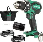 18V Multivolt Cordless Drill/Driver Kit | Brushless Motor | 1/2-Inch Keyless Met
