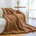 Chunky Knit Blanket - Luxury Soft Cozy King Size(60*80) Chenille Throw Blanke...