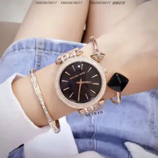 Michael kors/mk正品代購鑲鑽滿天星手環手鐲手錶三件套套裝mk3402 mk5585