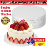 10Pc Masonite Cake Board 5mm White Round Various Sizes Wedding Favour Cake Boxes
