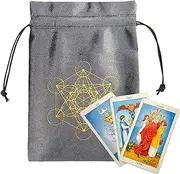 Tarot Pouch | Small Playing Card Pouch - Drawstring Pouch for Tarot Deck Storage, Jewelry Storage Bag, Small Playing Card Holder Bags