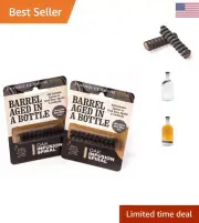 Enhance Whiskey Flavor with 2.5" Oak Spirals - Barrel Aging Kit - 2 Pack