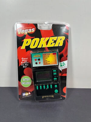 MGA Entertainment Vegas POKER Electronic Handheld Game 1998 233572 SEALED