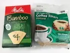 NEW 180 Natural Brown Cone #4 Coffee Filters Melitta Kitchen Gourmet UNBLEACHED