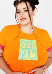 [Dolls Kill x Zig Zag] Plus Sassy Ruffle Graphic Tee