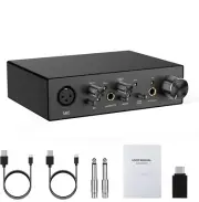 AJJ USB Audio Interfaces 24-bit/192 kHz 2-in-2-out Windows IOS Mac android