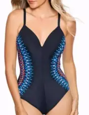 NEW! Miraclesuit Nepali Temptation One Piece Swimsuit! Size 10