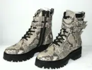 $200 Dolce Vita Paline Snake Combat Boot Color: Multi-color Size US 6.5