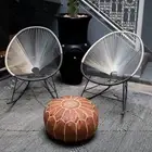 Footstool Handmade Pouffe Unstuffed Pouf Ottoman Moroccan Leather 24''