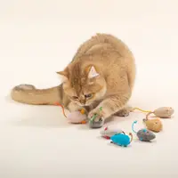 在飛比找PChome24h購物優惠-小老鼠貓薄荷玩具│耐抓咬磨牙貓咪玩具