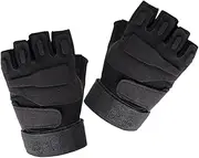 [Generic] Half Finger Gloves Touchscreen Compression Sports Gloves Winter Windproof Warm Fashion Size s