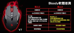 A4 雙飛燕 BLOODY V7多核左3槍(未激活) 遊戲光學電競滑鼠