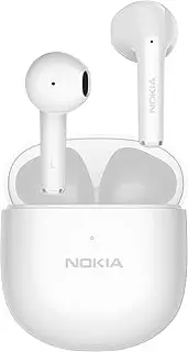 [Nokia] Essential Wireless Earbuds, Bluetooth 5.1, Fully Wireless Earbuds, ENC Noise Reduction, Hands-Free Calling, Left/Right Separated, Up to 25 Hours of Music Playback, Lightweight (White-02)