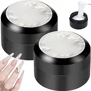 3D Nail Gel Sculpting Gel, 2PCS 15ml Easy to Shape Nail Sculpting Jelly for Carving Patterns, Non-stick Sculpting Mucilage, Resin Sculpting Mucilage