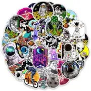 50PCS Astronaut Spaceman Galaxy Decoration Vinyl Decals Waterproof Stickers for