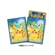 PIKACHU COLLECTION POKEMON CARD GAME DECK SHIELD 64PCS POKEMON CENTER JAPAN
