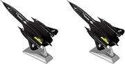 2X 1/144 Diecast -71A Blackbird Reconnaissance Plane Airplane Model for Kids Adult Home Office Decor