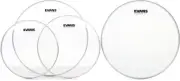 Evans G1 Clear 3-piece Tom Pack - 12/13/16 inch + Evans S14H30 Value Bundle