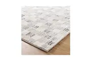Doreen Grey Beige Checkered Rectangle Rug